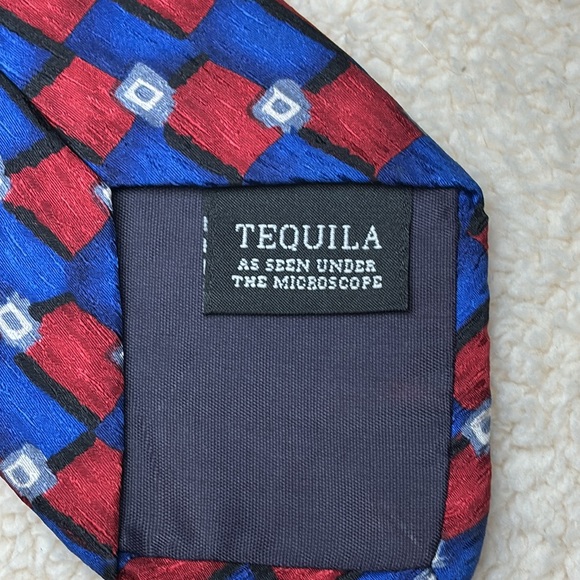 Stonehenge Cocktail Collection As Seen Under The Microsope "Tequila" Silk Tie - Picture 3 of 4
